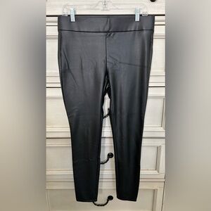 Faux leather pants